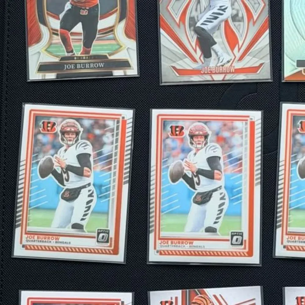 Joe Burrow Bengals Football Card Lot – Optic, Select, Prestige, Revolution, Rook